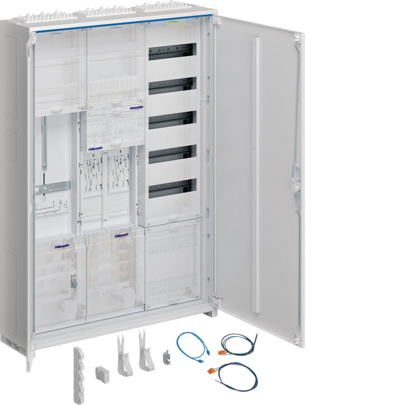 Komplettschrank, univers Z, 2 ZP, 1 SG, BKE-I, APZ, VT5, H=1100mm, 3-feld. | Hager