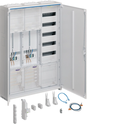 Komplettschrank, univers Z, 2 ZP, 3P., APZ, VT5, H=1100mm, 3-feld., ÜSS, ESA | Hager