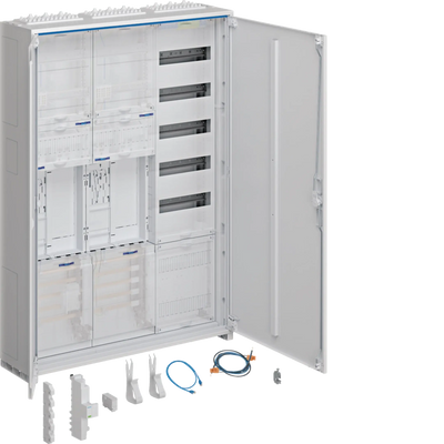 Komplettschrank, univers Z, 2 ZP, BKE-I, APZ, VT5, H=1100mm, 3-feld., ÜSS, ESA | Hager