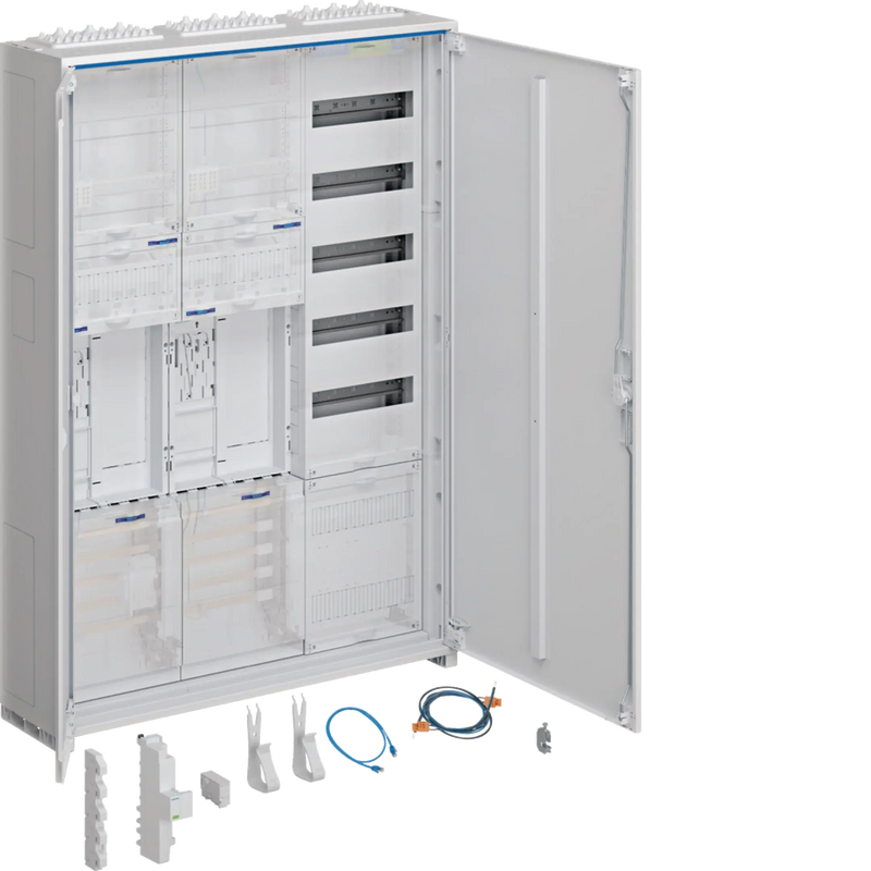 Komplettschrank, univers Z, 2 ZP, BKE-I, APZ, VT5, H=1100mm, 3-feld., ÜSS, ESA | Hager