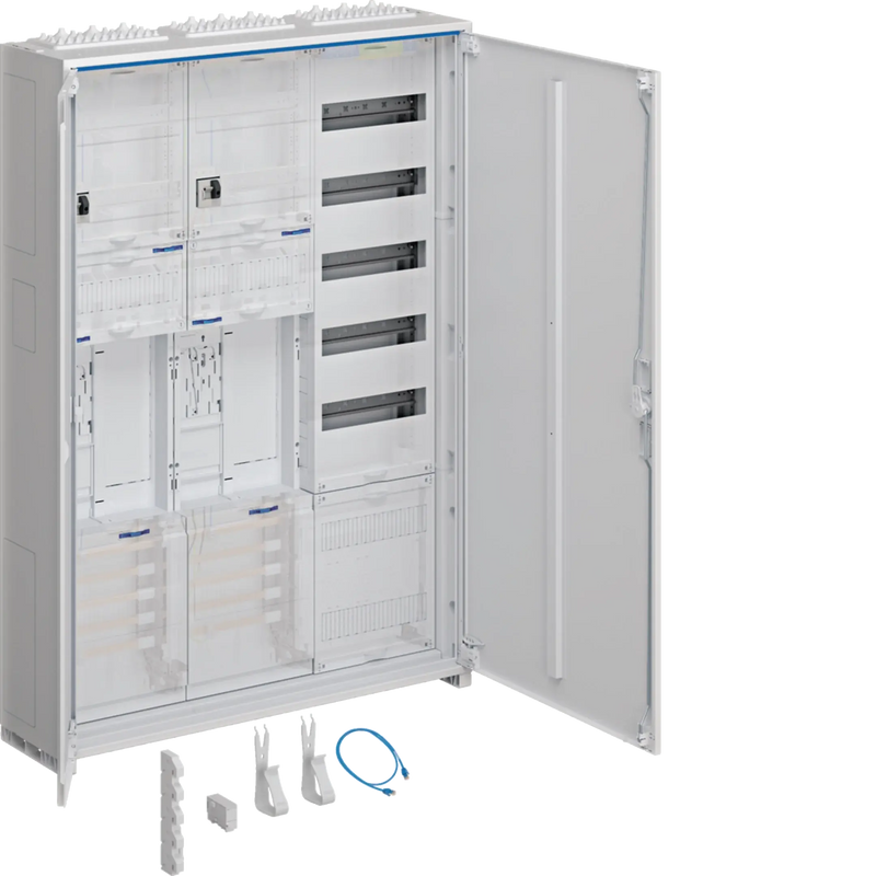 Komplettschrank, univers Z, 2 ZP, BKE-I, OKK, APZ, VT5, H=1100mm, 3-feldig, ESA | Hager