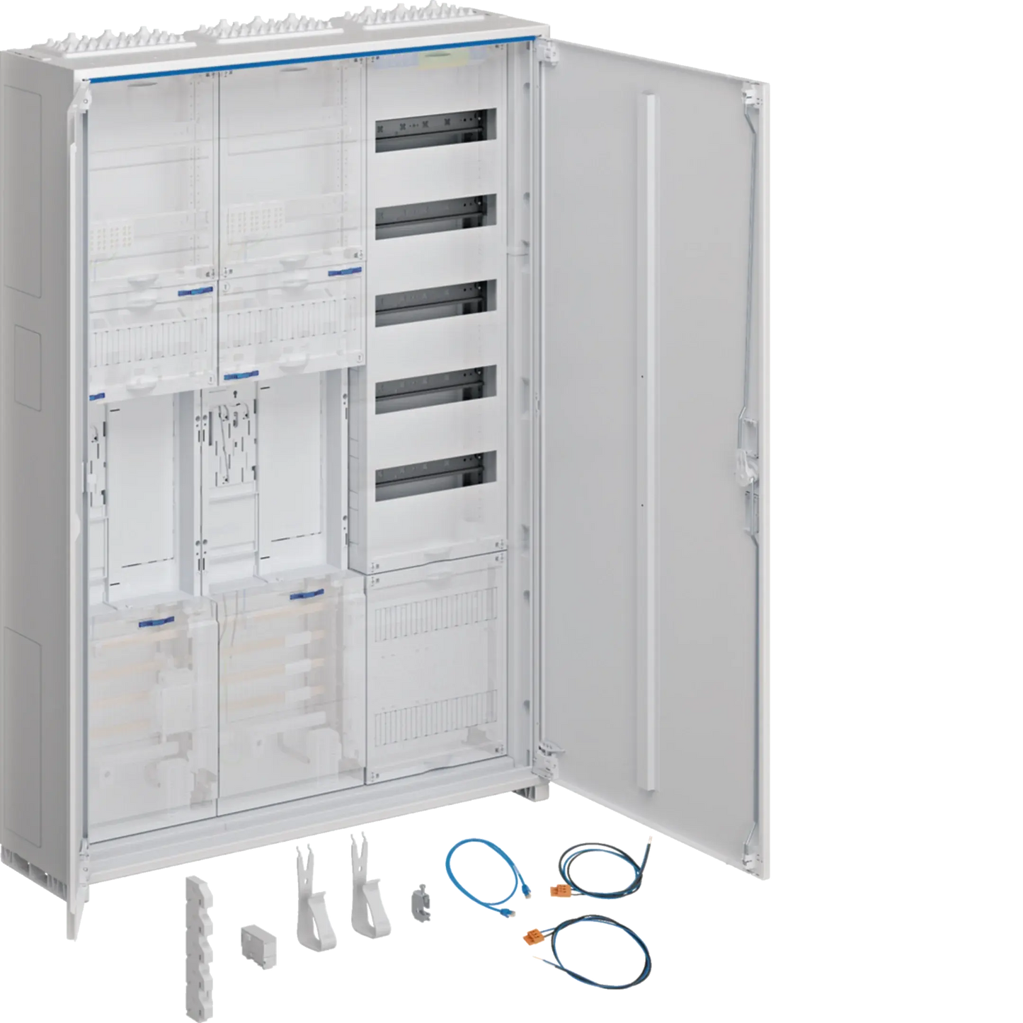 Komplettschrank, univers Z, 2 Zählerplätze, BKE-I, APZ, VT5, H=1100mm, 3-feld. | Hager