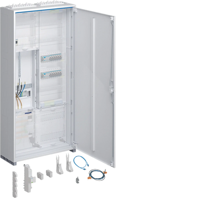 Komplettschrank, universZ, 1 ZP, 3P., APZ, VT5, H=1100mm, 2-feld., ÜSS, ESA, REG | Hager