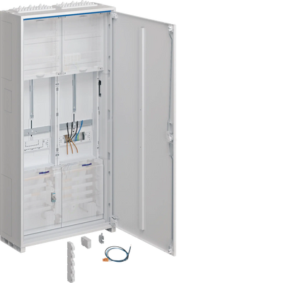 Komplettschrank, universZ, 1100x550x205mm, SKII, IP44, 1ZP/SG, 2-feld, VBEW | Hager