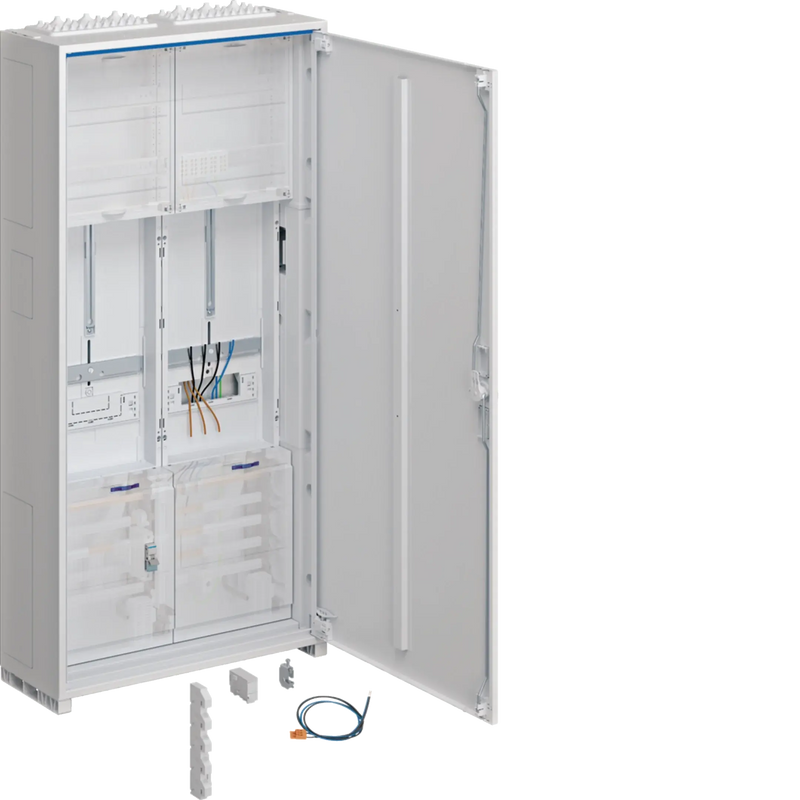 Komplettschrank, universZ, 1100x550x205mm, SKII, IP44, 1ZP/SG, 2-feld, VBEW | Hager