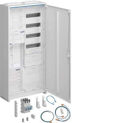 Komplettschrank,uni..Z,1 ZP,BKE-I,OKK,APZ,zRfZ,VT4,1100x550x205mm,16mm²,ESA,IP44 | Hager