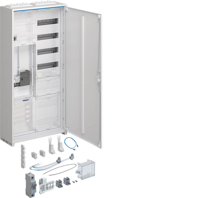 Komplettschrank,univ.Z,1 ZP,3-P.,APZ,zRfZ,VT4,1100x550x205mm,16 mm²,ESA,IP44 | Hager