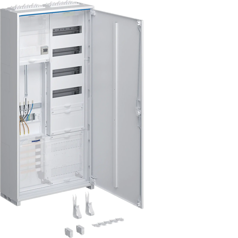 Komplettschrank,univ.Z,1 ZP,3-P.,APZ,zRfZ,VT4,1100x550x205mm,16 mm²,ESA,IP44 | Hager
