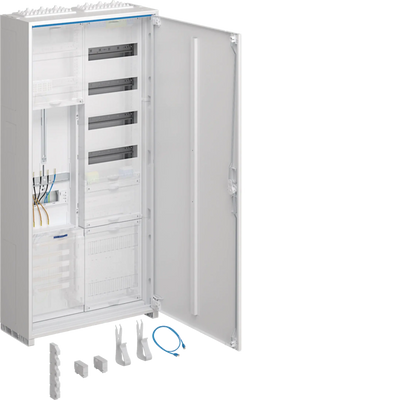 Komplettschrank,univ.Z,1 ZP,3-P.,APZ,zRfZ,VT4,1100x550x205mm,16 mm²,ESA,IP44 | Hager