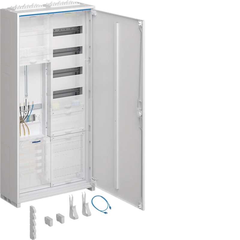 Komplettschrank,univ.Z,1 ZP,3-P.,APZ,zRfZ,VT4,1100x550x205mm,16 mm²,ESA,IP44 | Hager