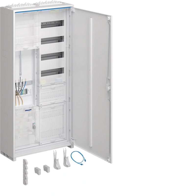 Komplettschrank,univ.Z,1 ZP,3-P.,APZ,zRfZ,VT4,1100x550x205mm,16 mm²,ESA,IP44 | Hager