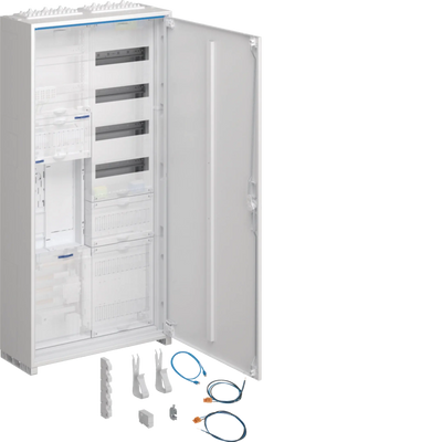 Komplettschrank,univ.Z,1 ZP,BKE-I,APZ,zRfZ,VT4,1100x550x205mm,16 mm²,ESA,IP44 | Hager