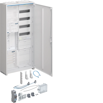 Komplettschrank,univ.Z,1 ZP,BKE-I,APZ,zRfZ,VT4,1100x550x205mm,16 mm²,ESA,IP44 | Hager