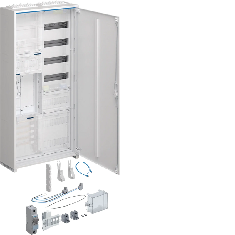 Komplettschrank,univ.Z,1 ZP,BKE-I,APZ,zRfZ,VT4,1100x550x205mm,16 mm²,ESA,IP44 | Hager