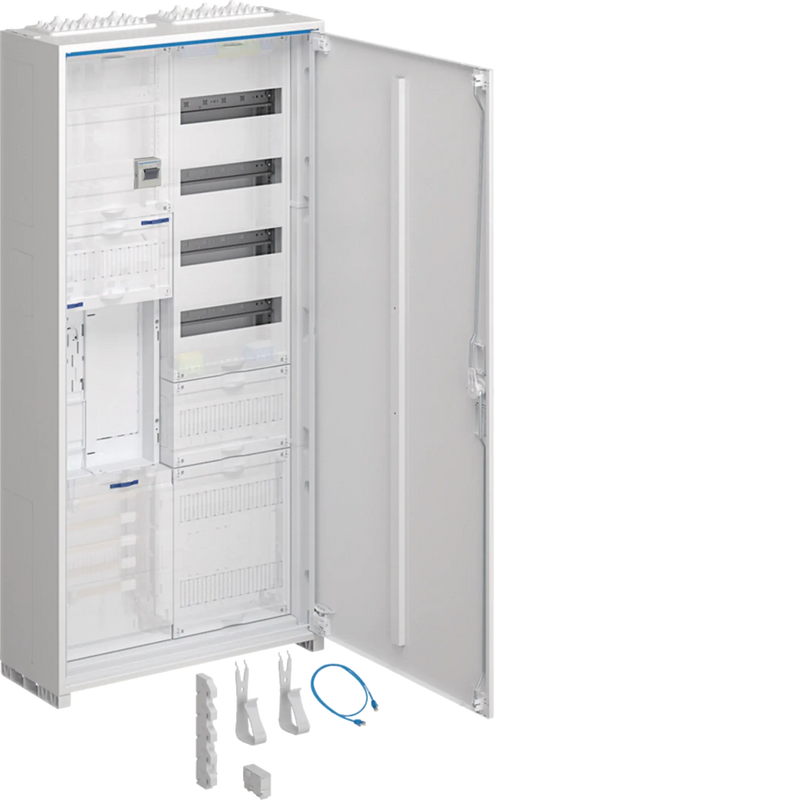 Komplettschrank,univ.Z,1 ZP,BKE-I,APZ,zRfZ,VT4,1100x550x205mm,16 mm²,ESA,IP44 | Hager