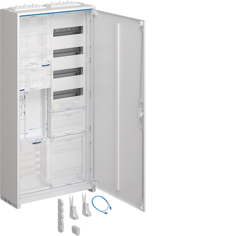 Komplettschrank,univ.Z,1 ZP,BKE-I,APZ,zRfZ,VT4,1100x550x205mm,16 mm²,ESA,IP44 | Hager