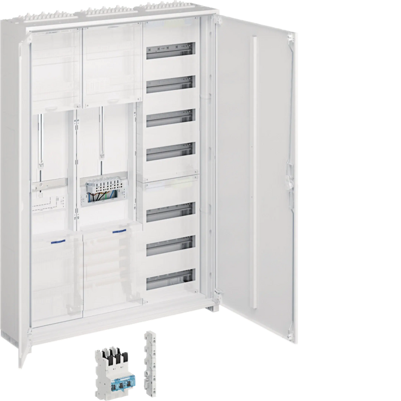 Komplettschrank,universZ,1ZP,SG,VT7,1100x800x205mm,SKII,IP54,2-f.,Ausf. Lux | Hager