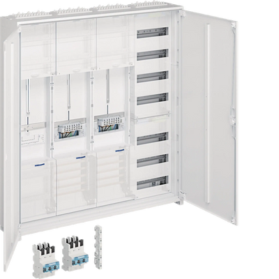 Komplettschrank,universZ,2ZP,SG,VT7,1100x1050x205mm,SKII,IP54,2-f.,PV,Ausf. Lux | Hager