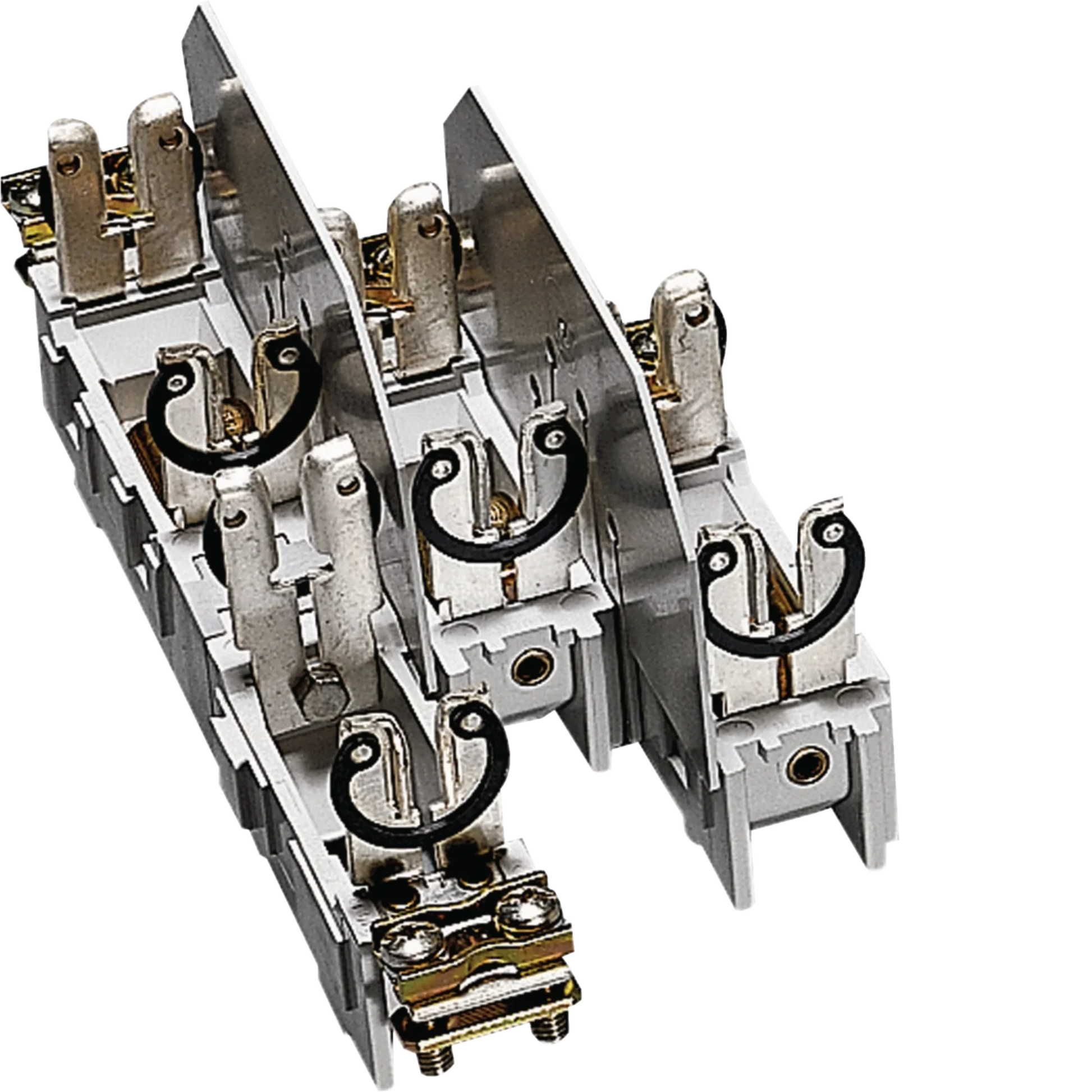 Sicherungsunterteil NH00 4x160A, mit Käfigklemme bis 70mm² für Sammelschiene | Hager
