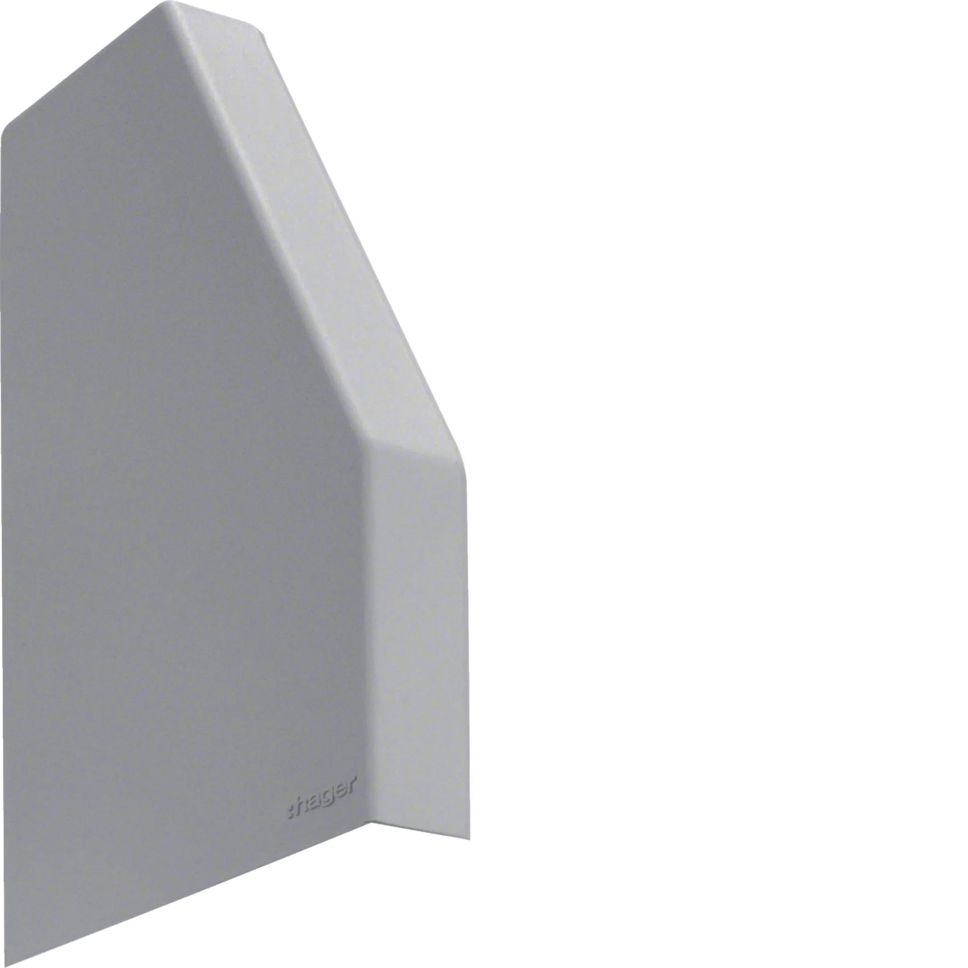 Endstück Paar schnittkaschierend zu Rangierkanal RK 110x80mm steingrau | Hager