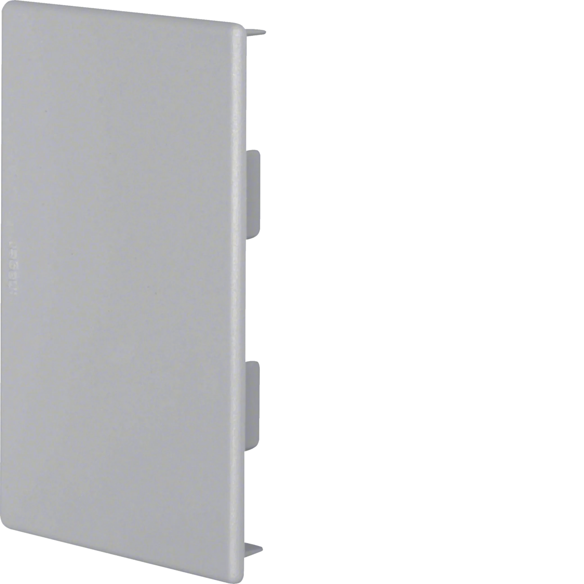 Endstück zu Brüstungskanal BR 85x130mm aus PVC in steingrau | Hager