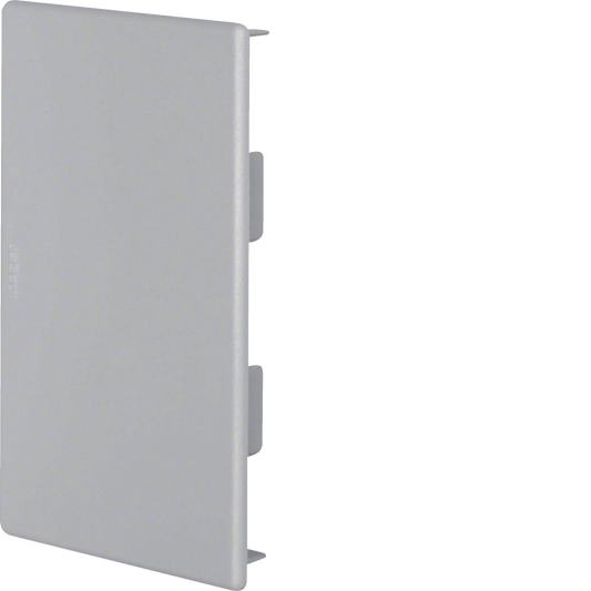 Endstück zu Brüstungskanal BR 85x130mm aus PVC in steingrau | Hager