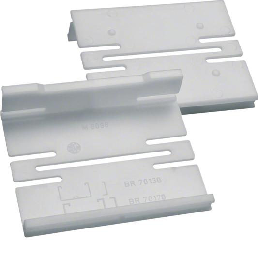 Kupplungs Paar zu Brüstungskanal BR/H 70x130mm aus Polystyrol | Hager