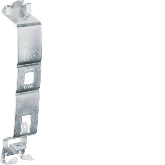 Klammer zu Brüstungskanal BR/A/H/S Oberteil 120mm aus Stahlblech chromatiert | Hager