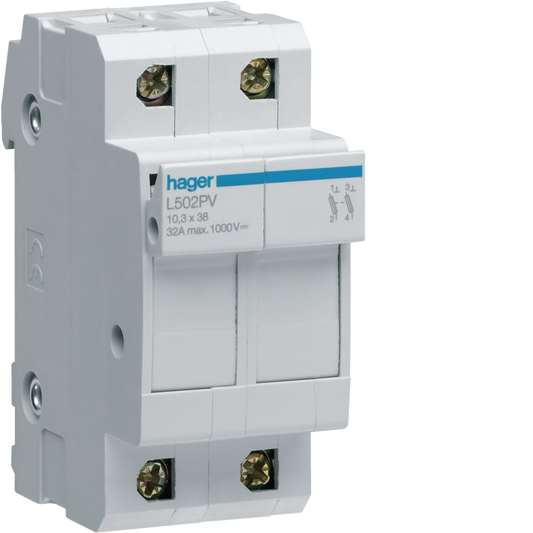 DC-Sicherungstrennschalter, 2polig, 1000V, L38 | Hager