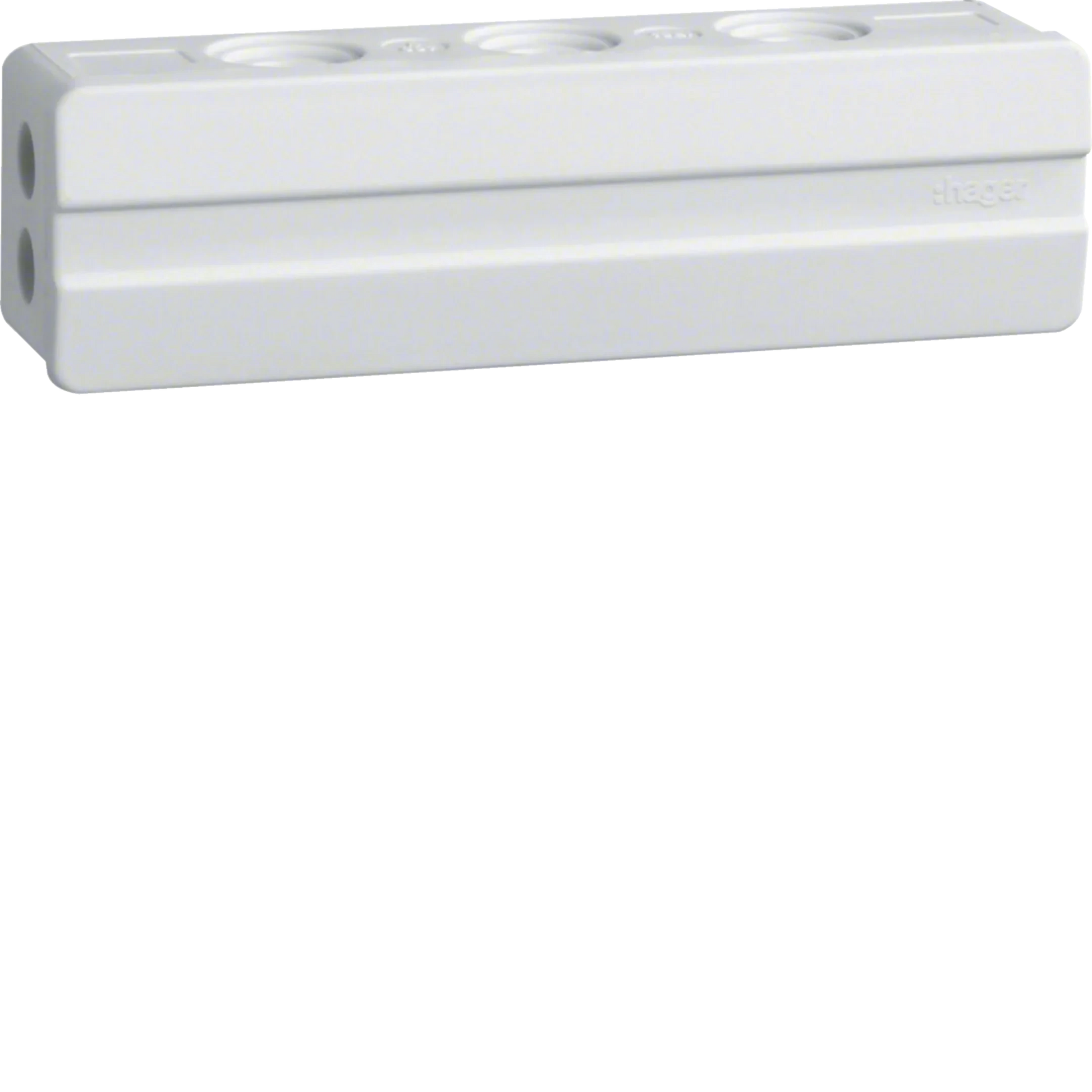 Klemmdose Leitungseinführungen 2xstirnseitig 3xoben/unten aus PP 135x35x40 mm | Hager