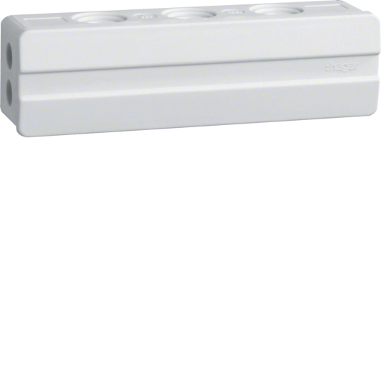 Klemmdose Leitungseinführungen 2xstirnseitig 3xoben/unten aus PP 135x35x40 mm | Hager