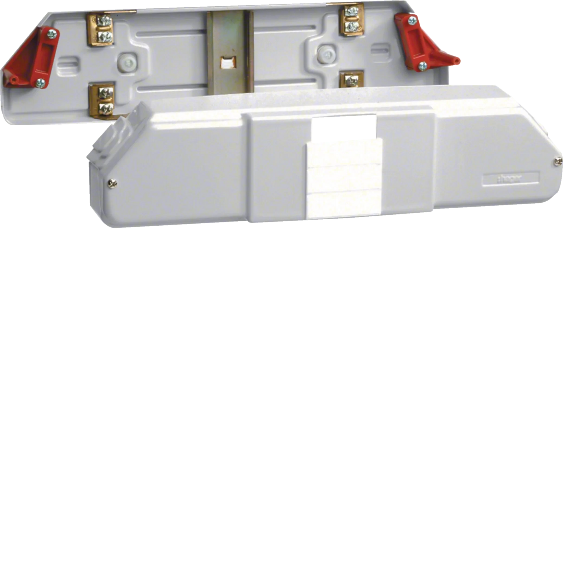 Automateneinbaueinheit 4PLE C-Profil ab 100mm Oberteilbreite lichtgrau | Hager