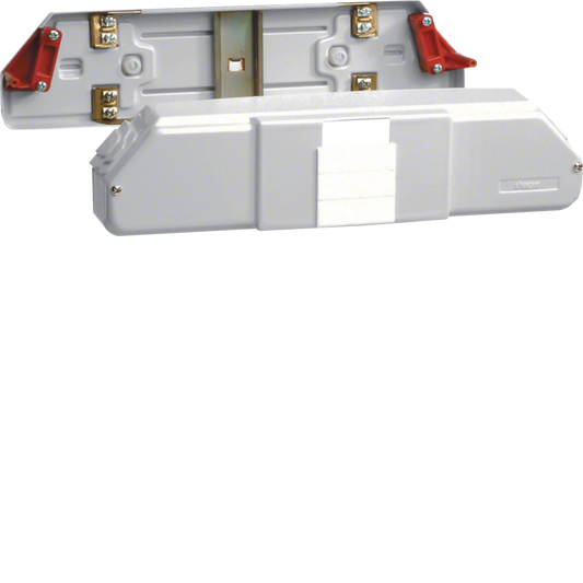 Automateneinbaueinheit 4PLE C-Profil ab 100mm Oberteilbreite lichtgrau | Hager