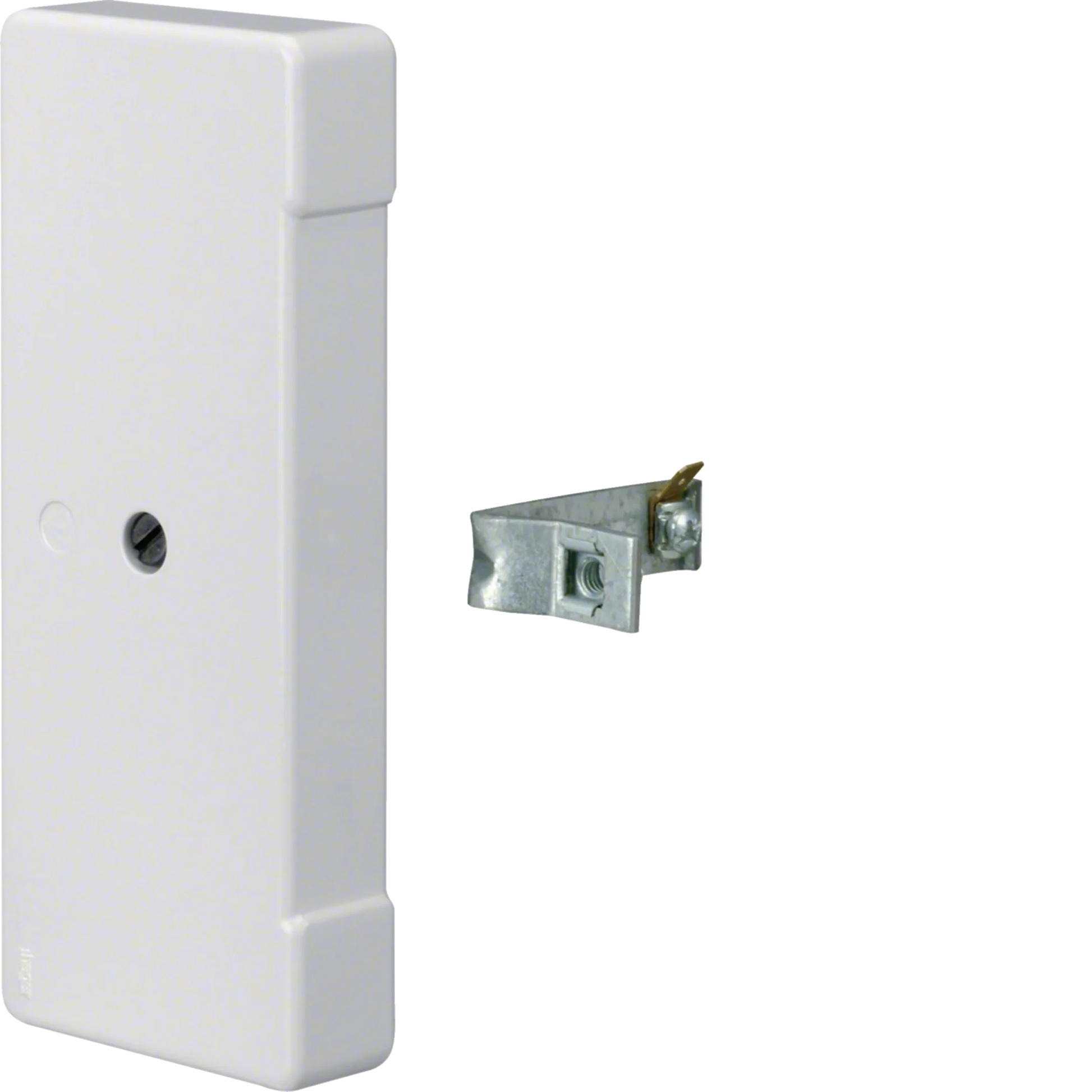 Endstück IP54 schnittkaschierend zu BRA 70x170mm aus Zink-Druckguß in reinweiß | Hager