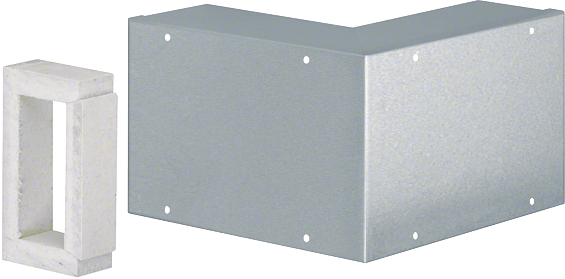 Außeneck zu Brandschutzkanal FWK 30 Rauchdichtheit I90 50x110mm verzinkt | Hager