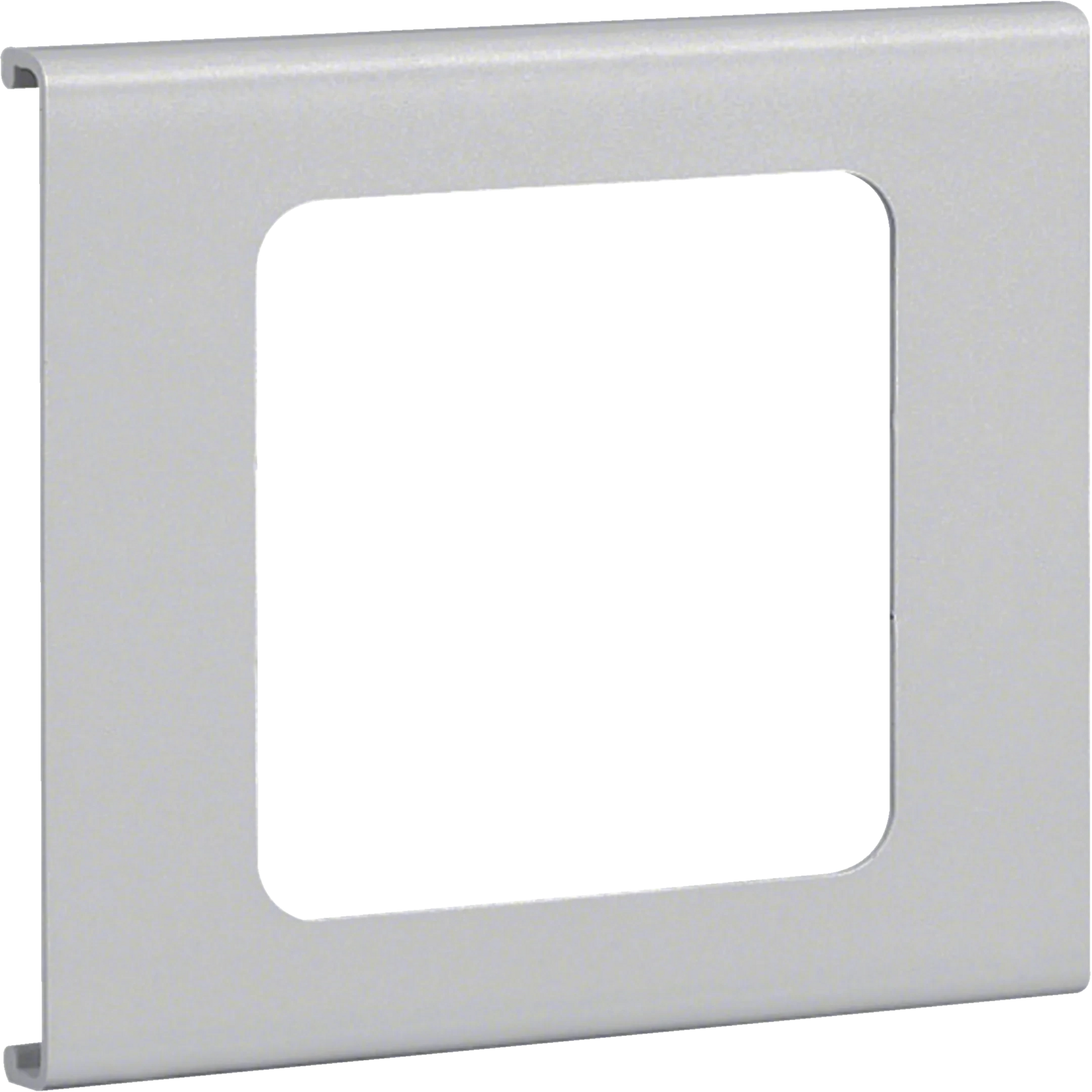 Blende 1-fach R7 für UP-Einsatz mit Rahmen PVC zu FB Oberteil 110mm lichtgrau | Hager