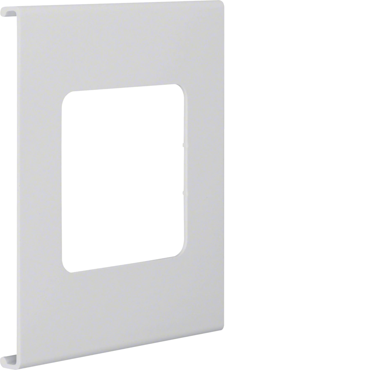 Blende 1-fach R7 für UP-Einsatz mit Rahmen PVC zu FB Oberteil 150mm lichtgrau | Hager