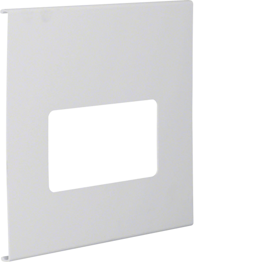 Blende 2-fach R7 für UP-Einsatz mit Rahmen PVC zu FB Oberteil 230mm lichtgrau | Hager