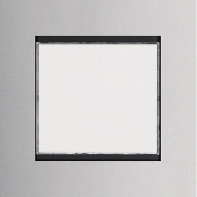LED-Info Modul hinterleuchtet, 76x76 mm, EB Edelstahl modesta/modular | Hager