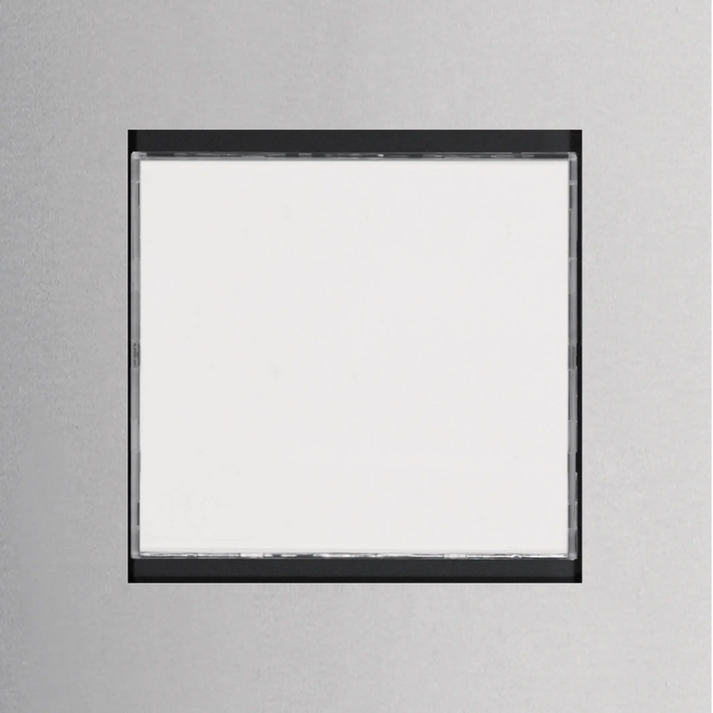 LED-Info Modul hinterleuchtet, 76x76 mm, EB Edelstahl modesta/modular | Hager