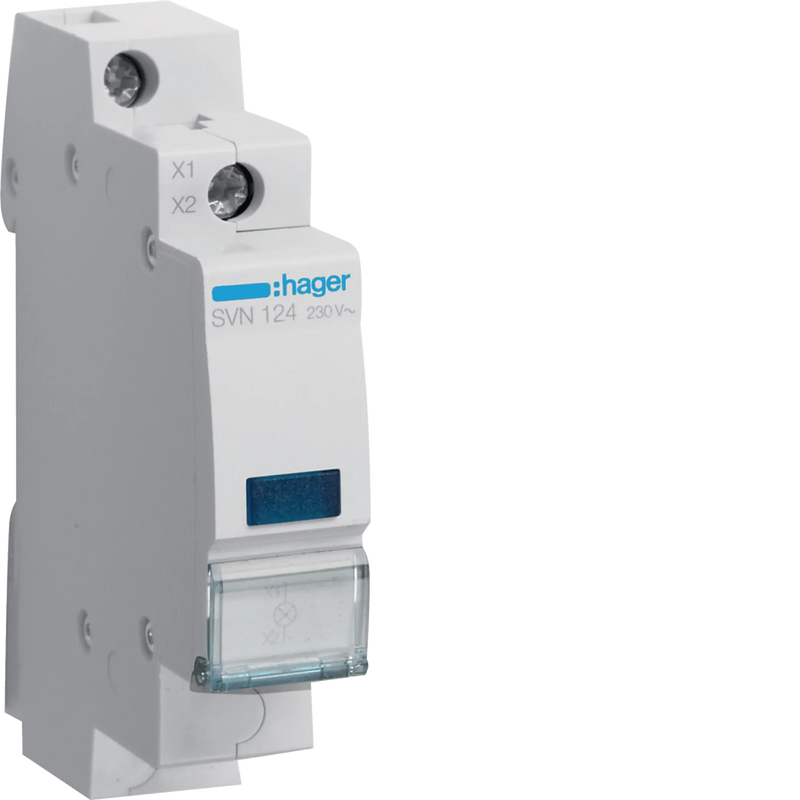 LED Leuchtmelder blau 230V AC 1PLE | Hager
