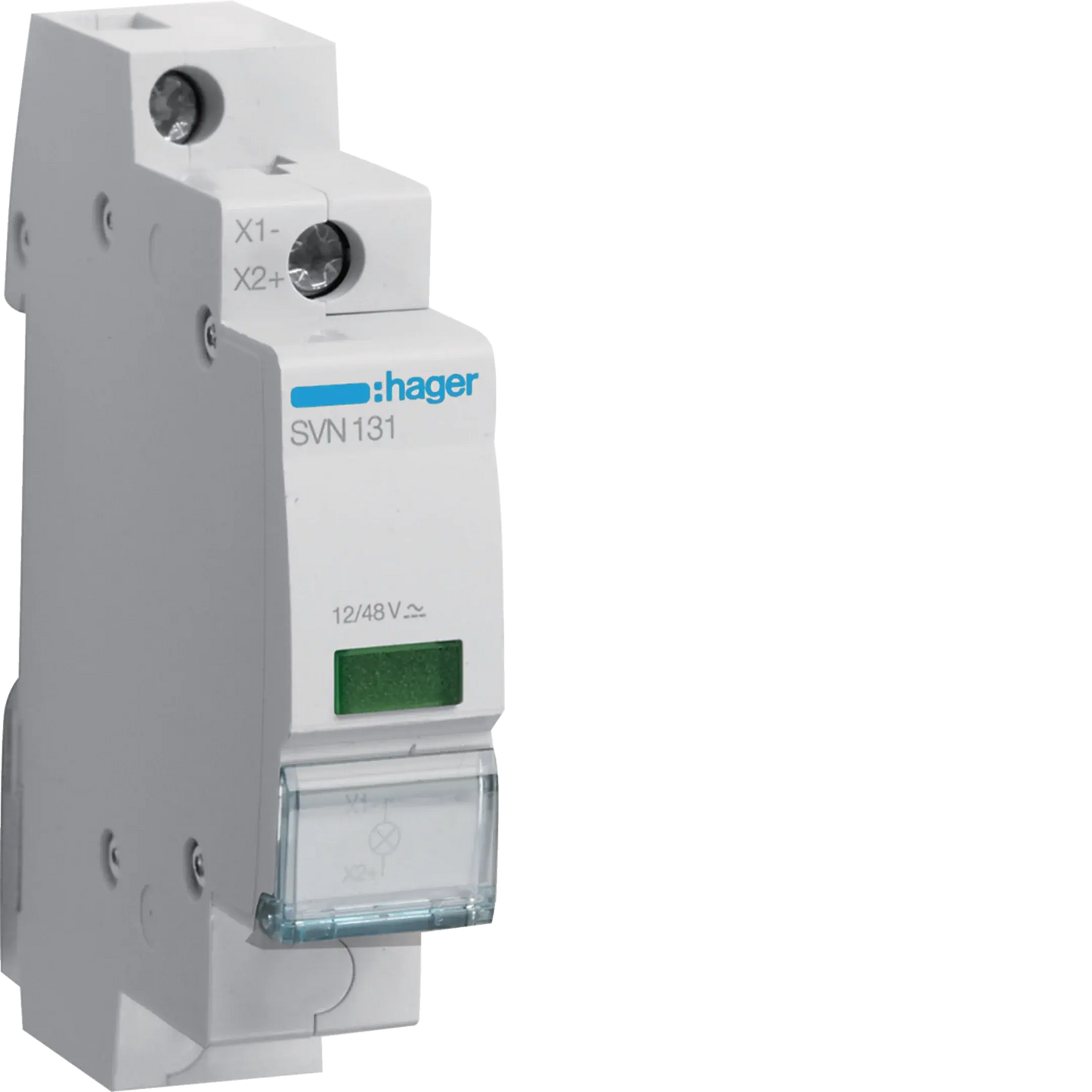 LED Leuchtmelder grün 12 + 48V AC + DC 1PLE | Hager