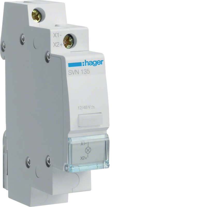 LED Leuchtmelder klar 12 + 48V AC + DC 1PLE | Hager