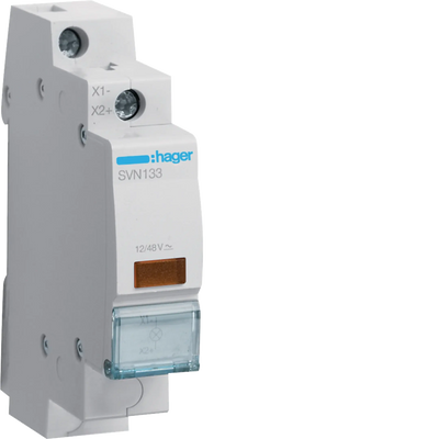 LED Leuchtmelder orange 12 + 48V AC + DC 1PLE | Hager