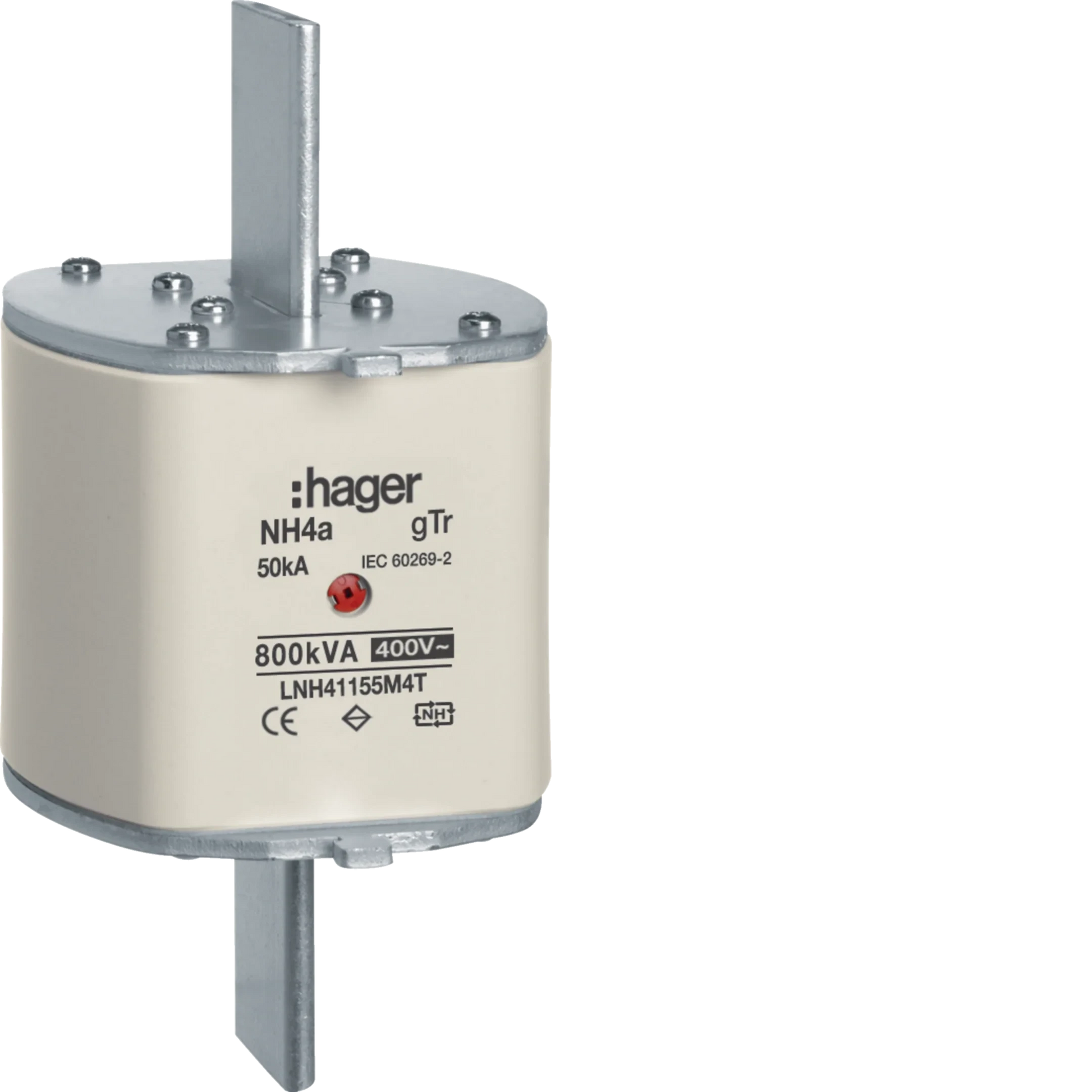 NH-Sicherungseinsatz NH4a gTr 400V 1155A Mittenmelder Lasche spannungsführend | Hager