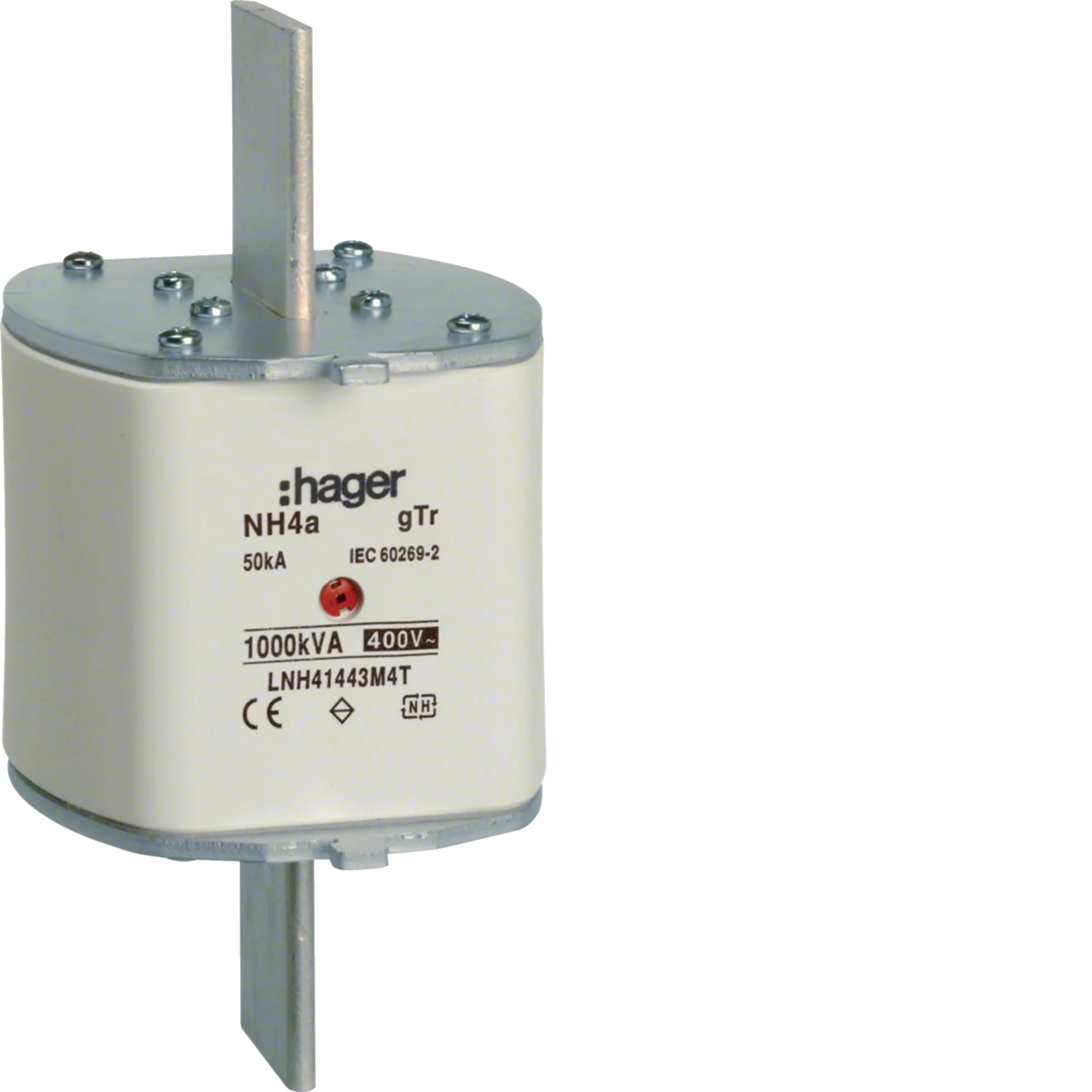 NH-Sicherungseinsatz NH4a gTr 400V 1443A Mittenmelder Lasche spannungsführend | Hager