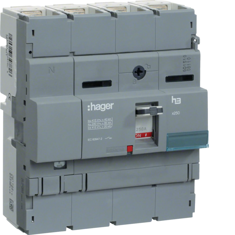 Lasttrennschalter Baugröße x250 4polig 250A | Hager