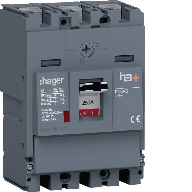 Lasttrennschalter h3+ P250 3 polig 250A FTC | Hager