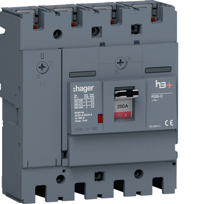 Lasttrennschalter h3+ P250 4 polig 250A FTC | Hager