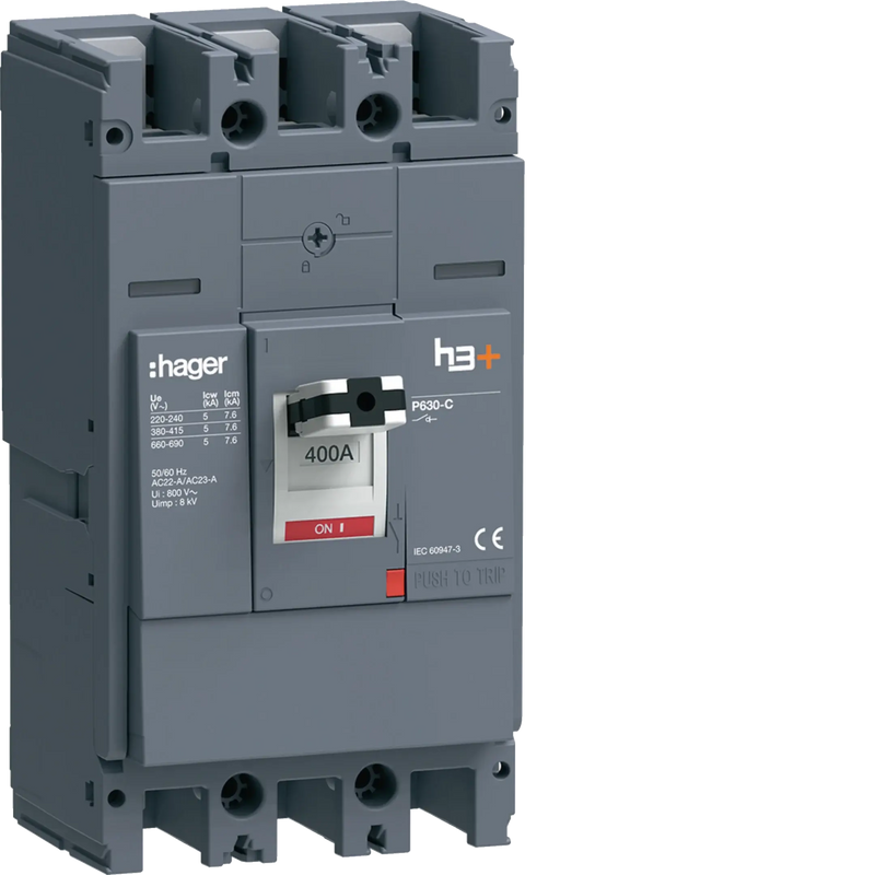 Lasttrennschalter h3+ P630 3 polig 400A FTC | Hager
